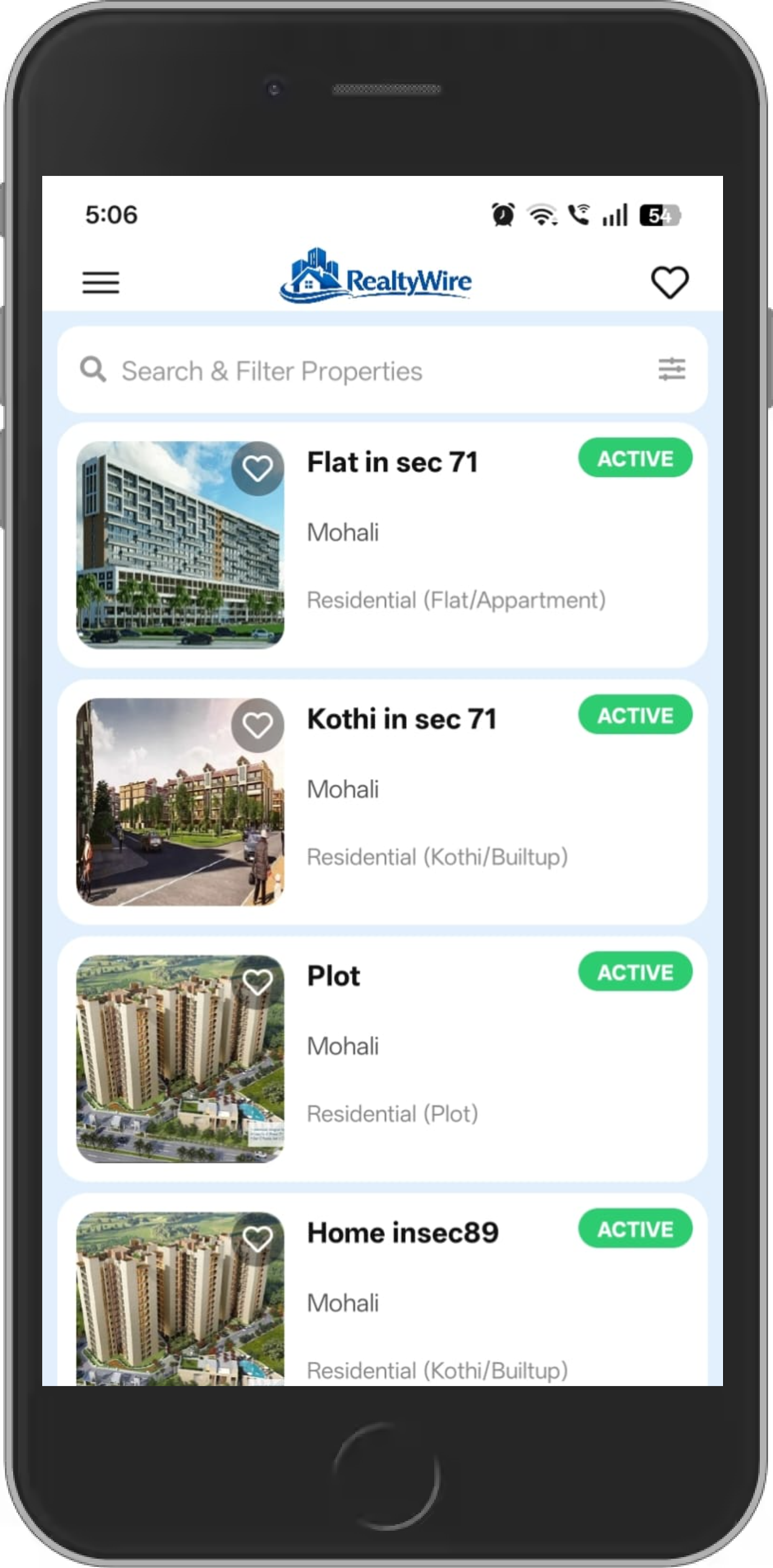 Realtywire Management App